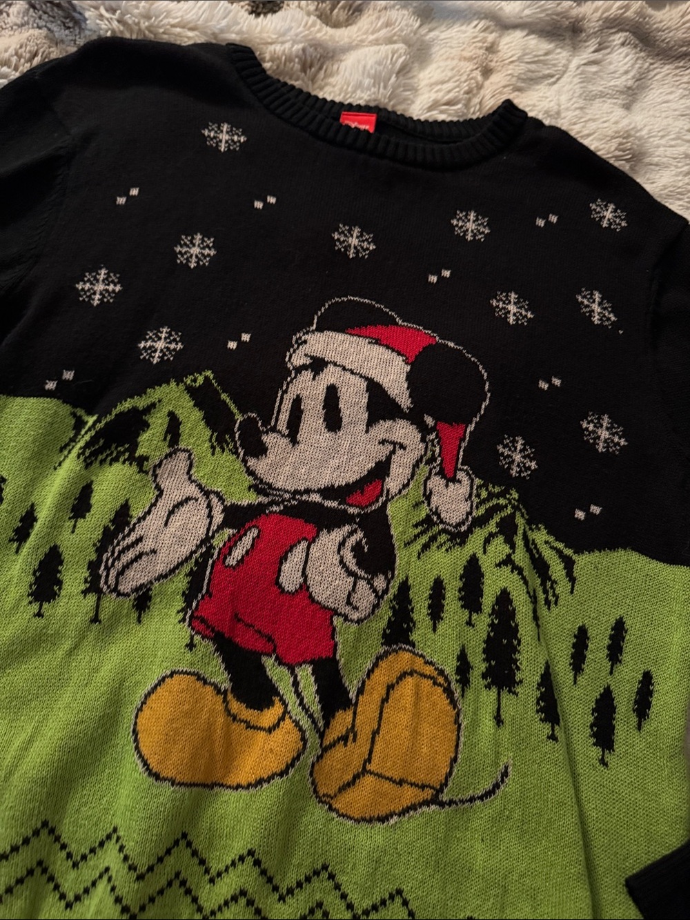 Men's Mickey Mouse Ugly Holiday Sweater 🎄 - Picture 2 of 4